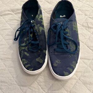 Stylish Kids Blue and Green Sneakers